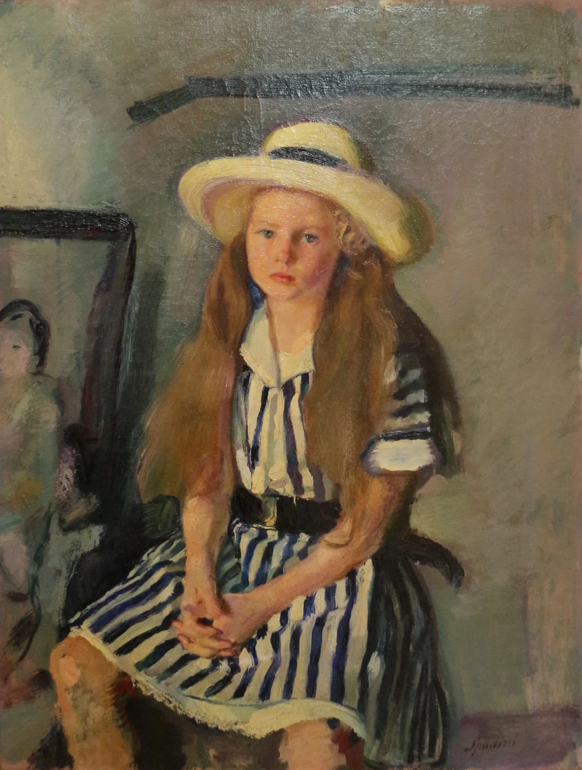 Ritratto della figlia con cappellino - Museo Frugone, Genova